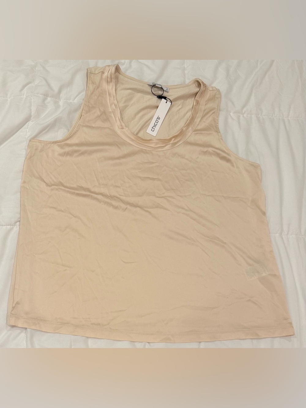 Chico’s NWT Jersey Satin Tank Top Size 3 (XL)